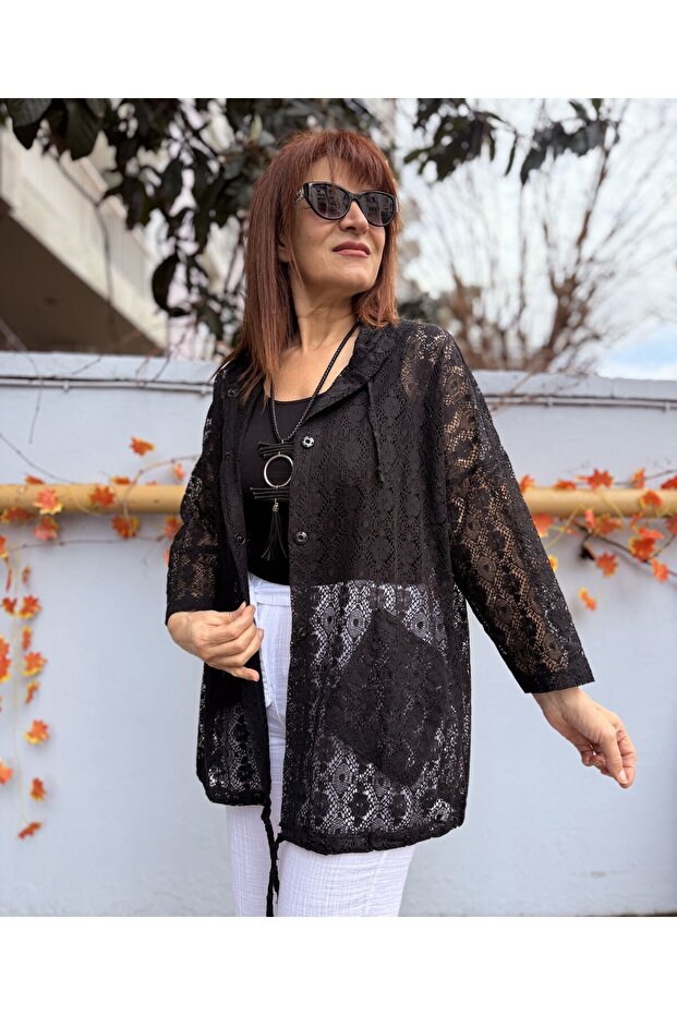 Nelly Kapüşonlu Ceket - 1