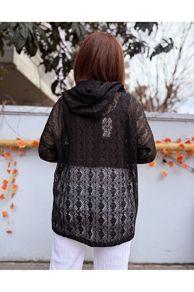 Nelly Kapüşonlu Ceket - 4