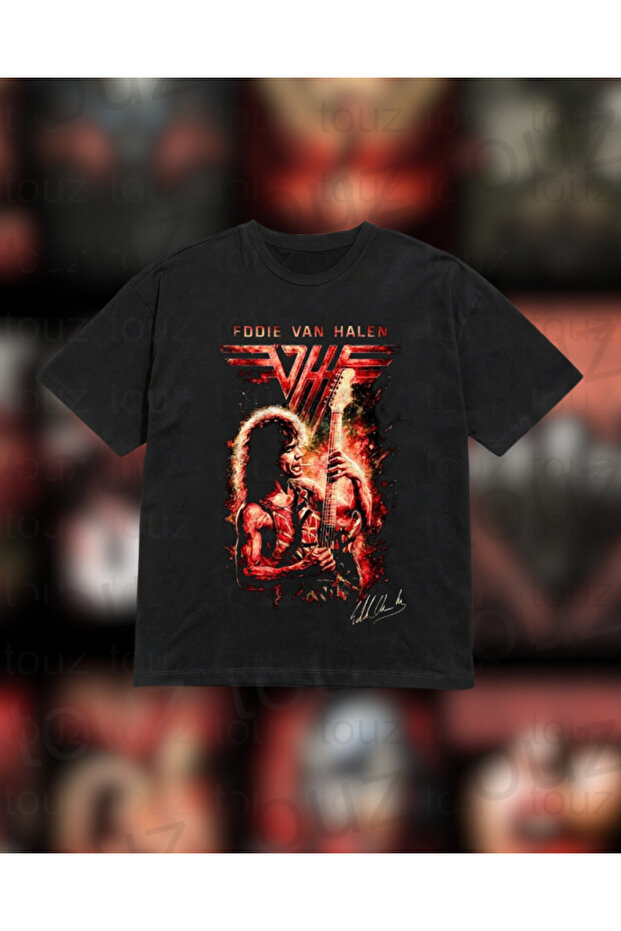 Metal Music Design Printed Unisex Oversize T-Shirt