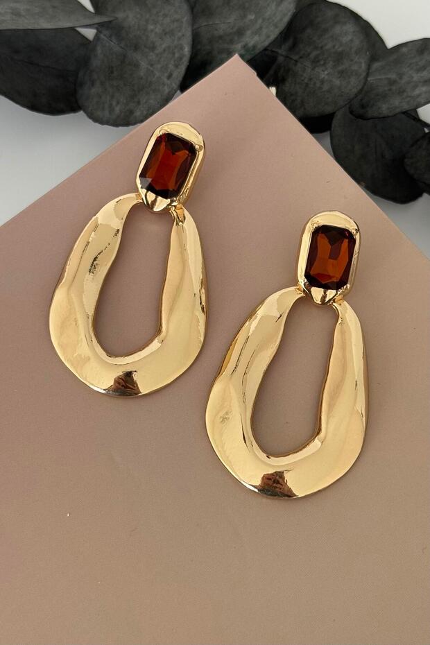 Loop Amber Küpe - 1