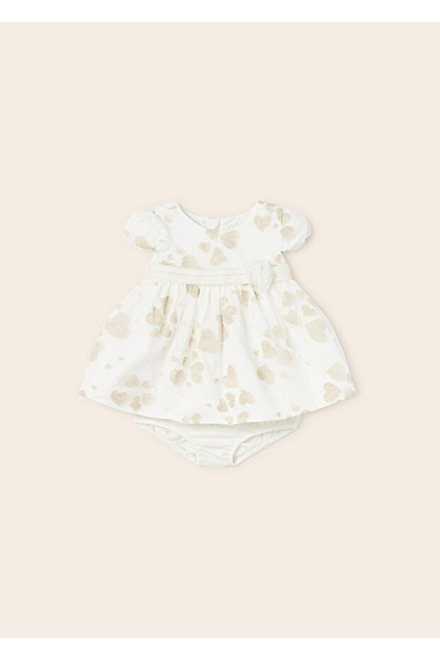 Baby Girl Dress with Heart Pattern