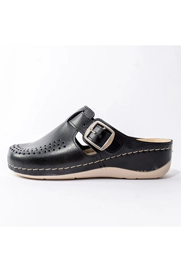 Leather clogs 182 black - 2