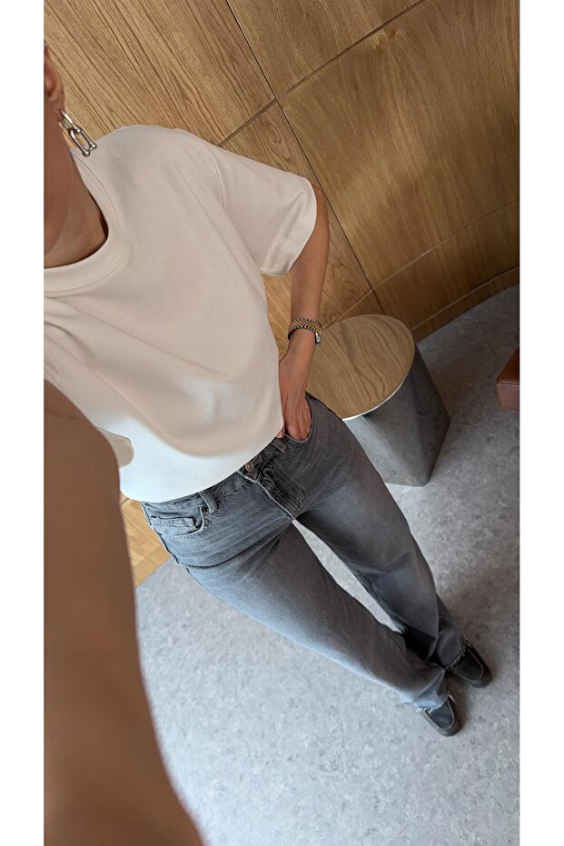 Beyaz Basic Premium Tshirt - 3