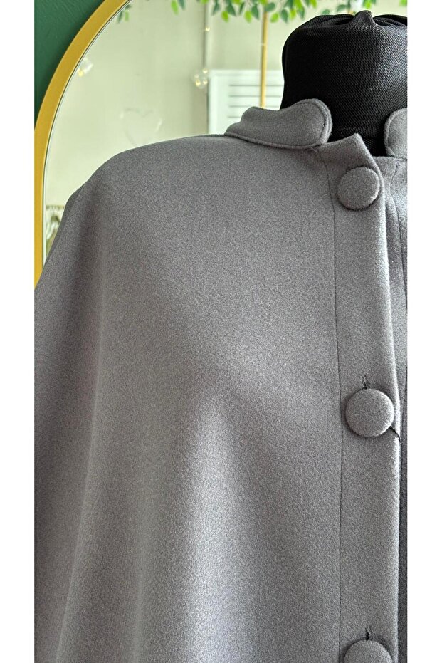 kadın kaşe panço - 3