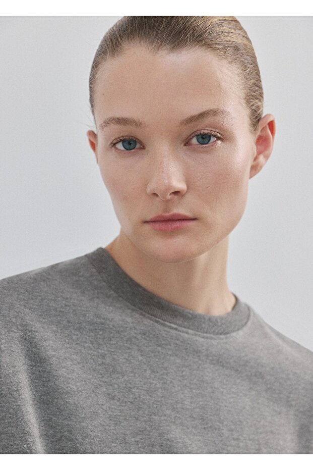 Oversize pamuklu tişört - 6