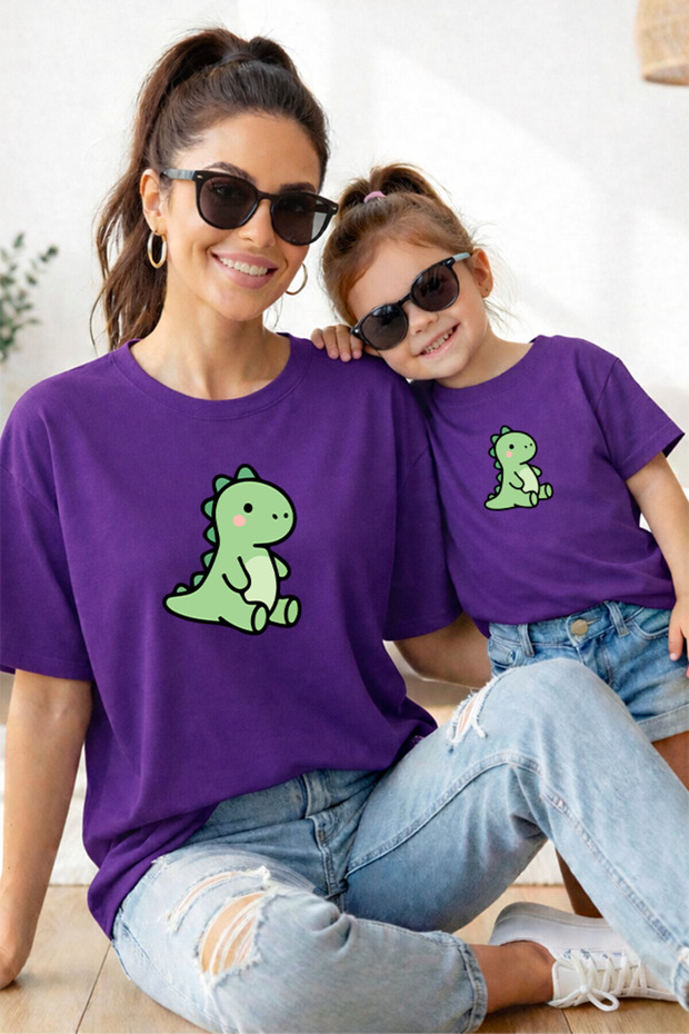 Mother Daughter 100% Cotton T-Shirt Mama Mini Mother Daughter Single Price