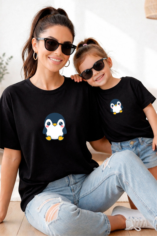 Mother Daughter 100% Cotton T-Shirt Mama Mini Mother Daughter Single Price