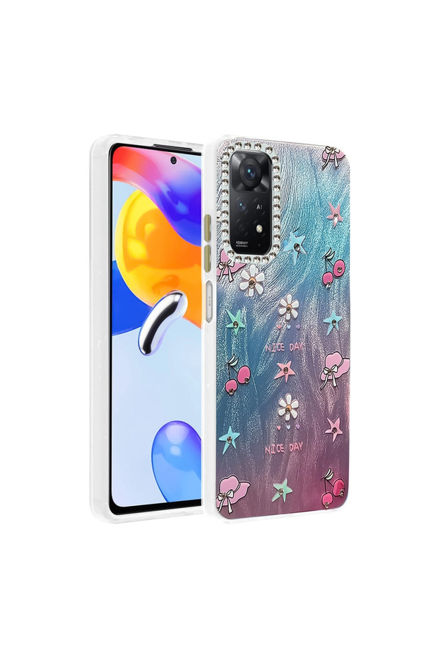 غطاء حماية لهاتف Redmi Note 11 Pro بتصميم مرآة - نمط 4 - 1