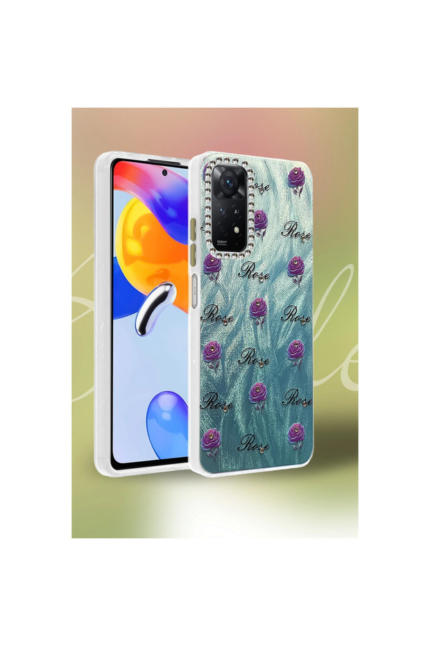 غطاء حماية لهاتف Redmi Note 11 Pro بتصميم مرآة - نمط 4 - 2