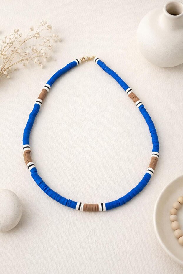 Ocean Blue Fimo Necklace