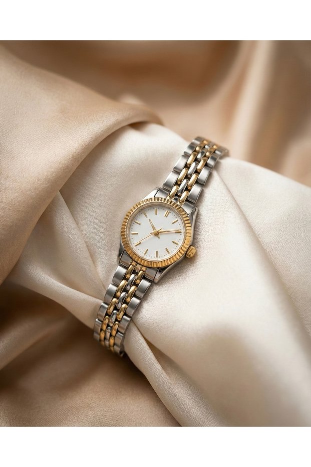 Women's Gold & Silver Elegant Chic Steel Watch | Vintage, Luxurious, Limited Edition 2026