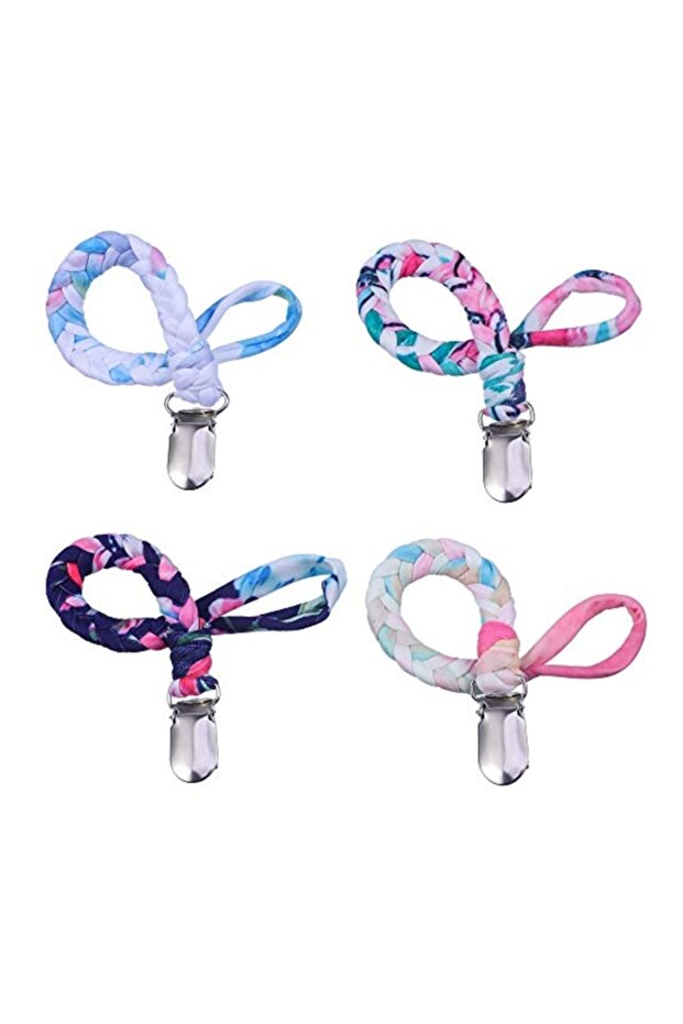 4-Piece Pacifier Clip - 4