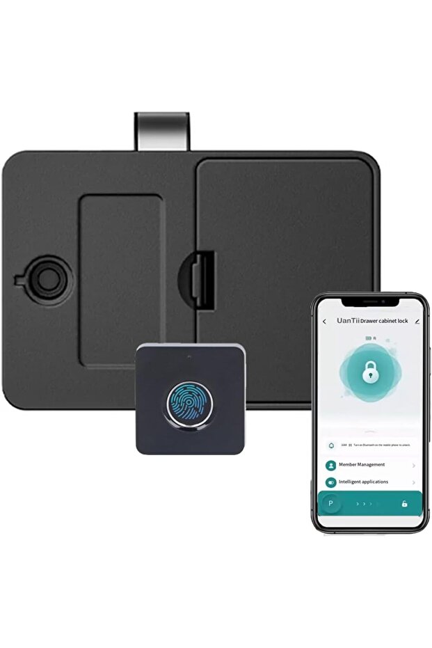 Smart Fingerprint Electronic Cabinet Lock Tuya Bluetooth Drawer Lock for Wood Door Cabinets w
