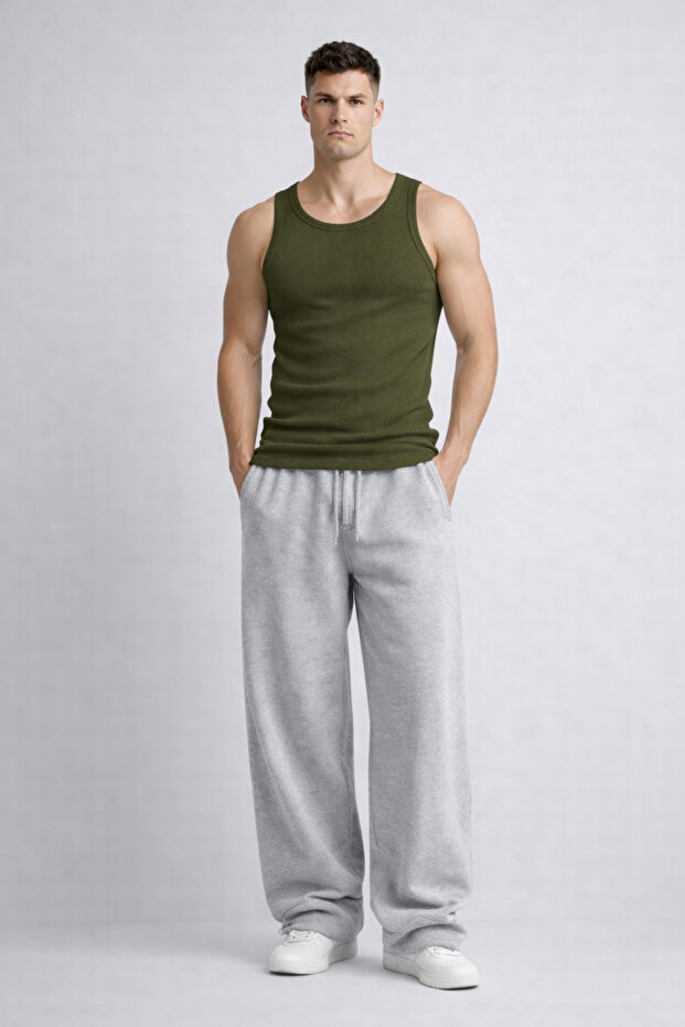 Men's Basic, Breathable, Flexible, Daily & Sports Use Ribbed Sports Athlete's Undershirt
