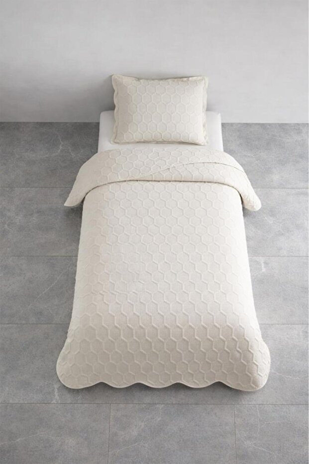 Geneva Fiber Filled Single 180X240 cm Bedspread Beige