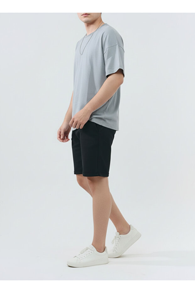 Erkek Pike Double Paça Şort Bermuda Rahat - 5