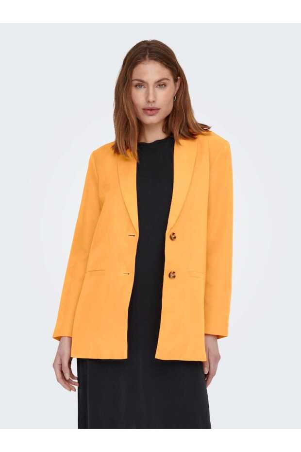 Orange Loose Jacket - 1