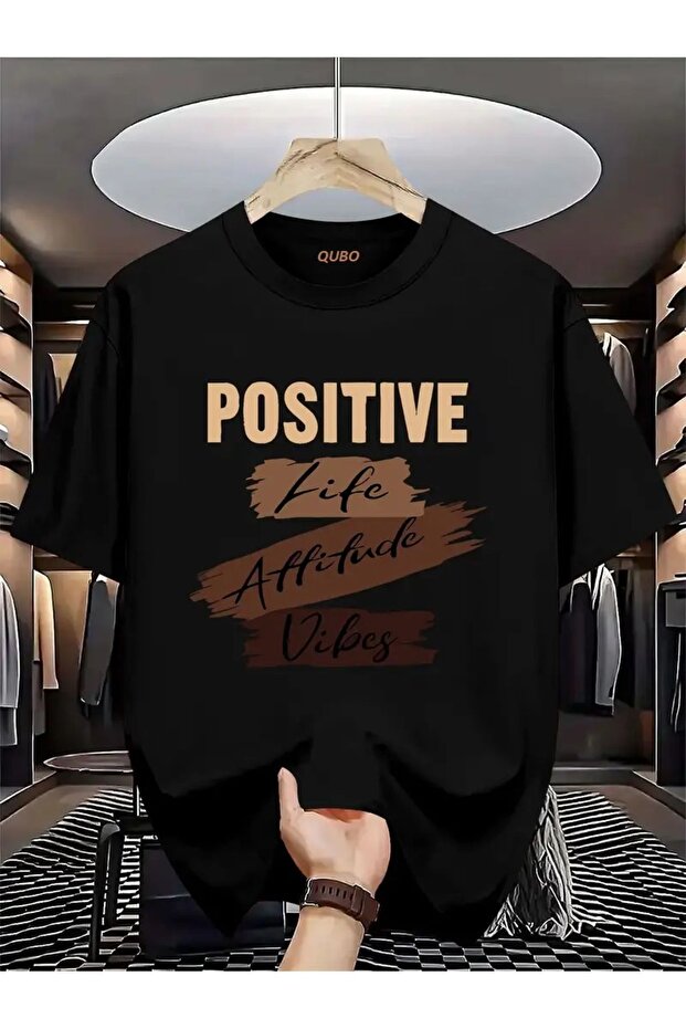 Unisex Text Printed T-Shirt – Round Neck, Short Sleeve, Casual
