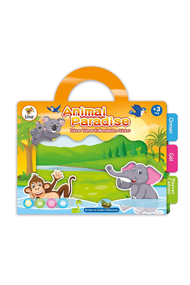 ملصق LINO القابل لإعادة الاستخدام ANIMAL PARADISE