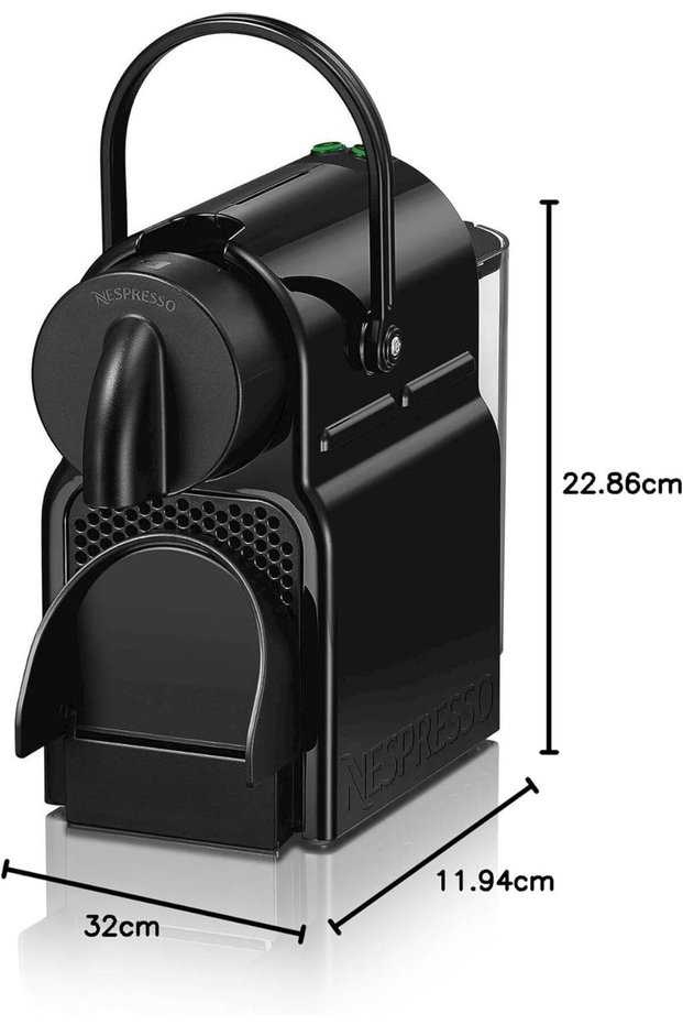 Inissia EN80.B, De'Longhi Coffee Machine, Original Capsule System, 0.7L Water Tank, Black