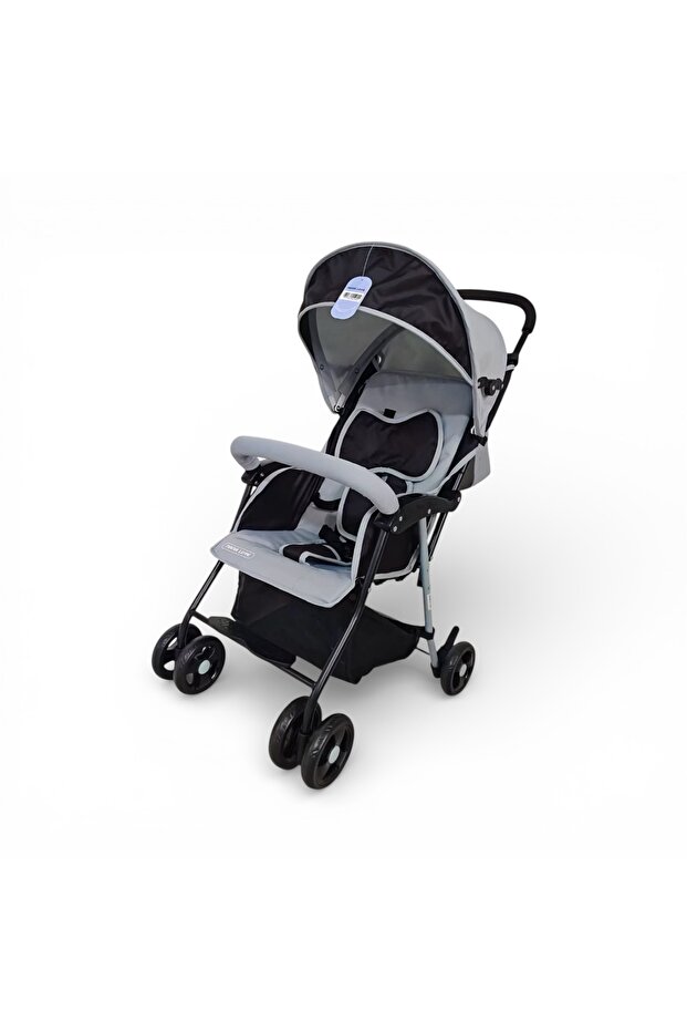 عربة أطفال قابلة للطي مع أوضاع إمالة متعددة ومظلة قابلة للتعديل - 1