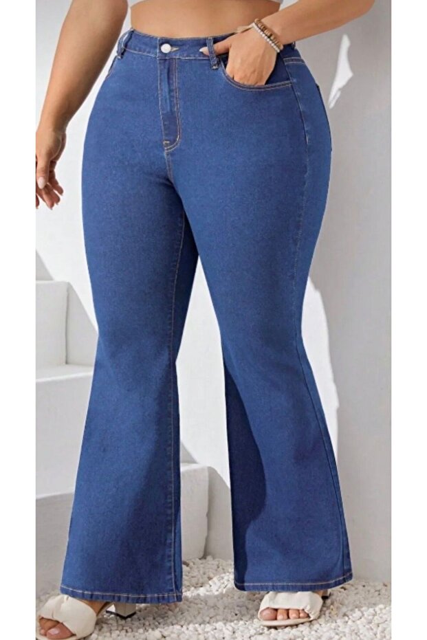 Big Size Tight-Up Power Lycra Spanish-Style Women's Jeans
