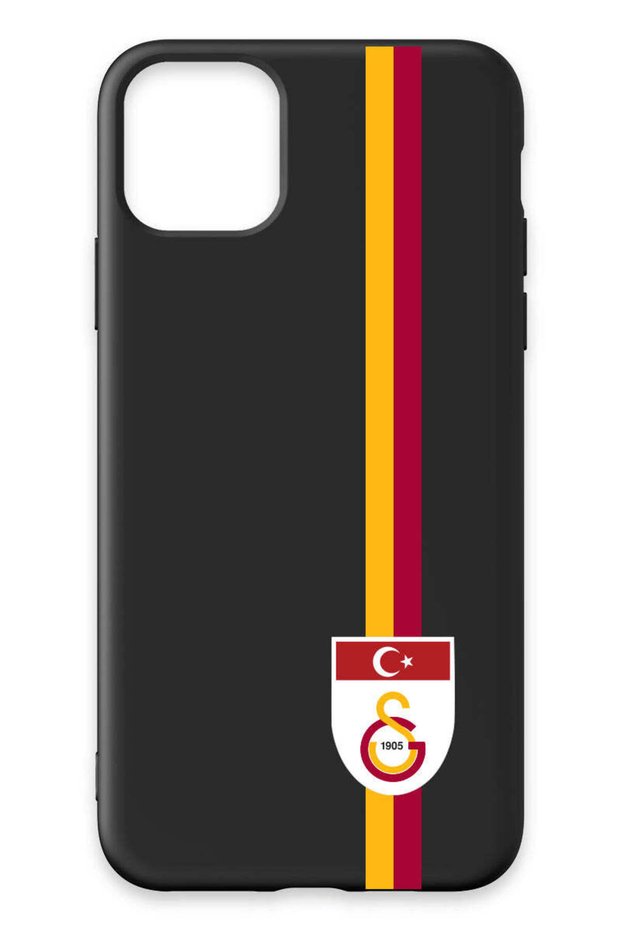 iPhone 11 Pro Compatible Parted Stripe Flag Emblem Black Silicone Licensed Phone Case
