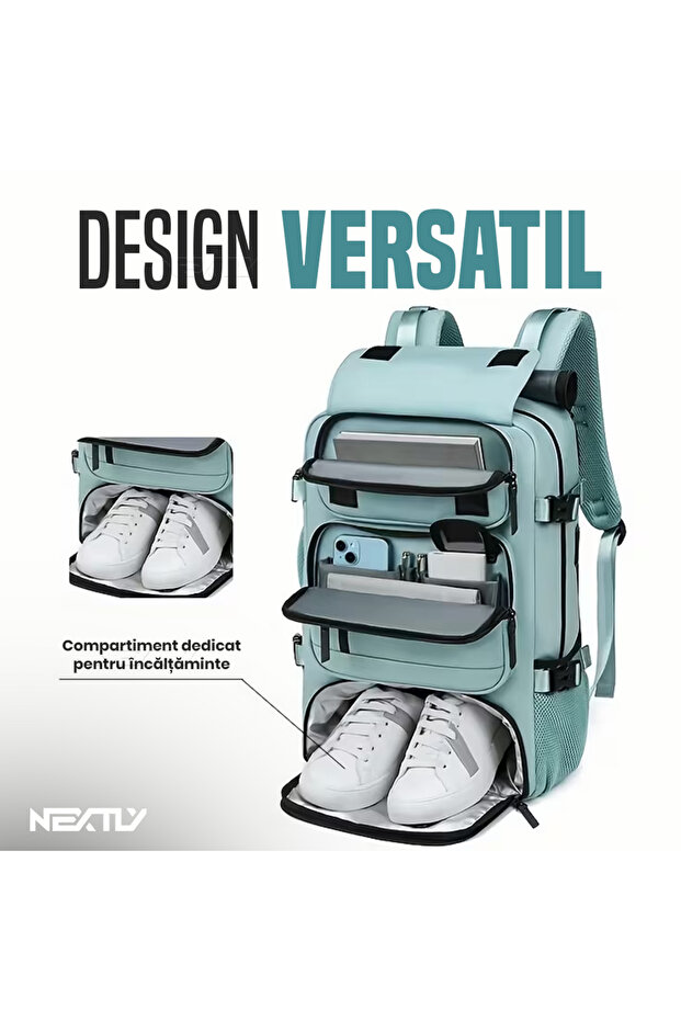 Multifunctional Handbag-Style Backpack, Black - 3