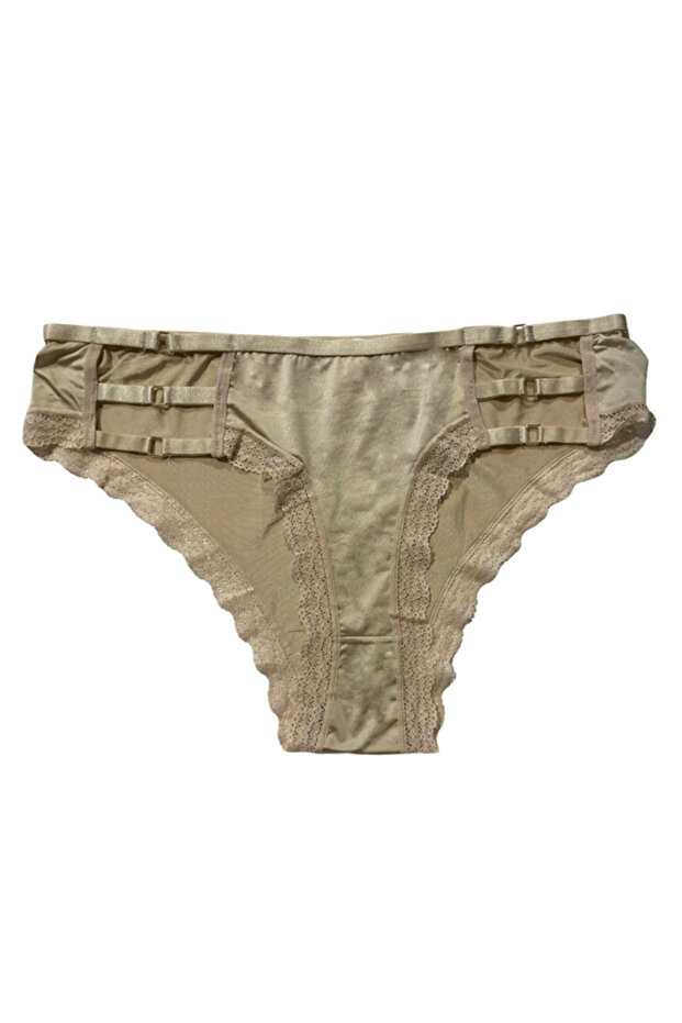 Lace Trim Slip Panties (L-Xl)