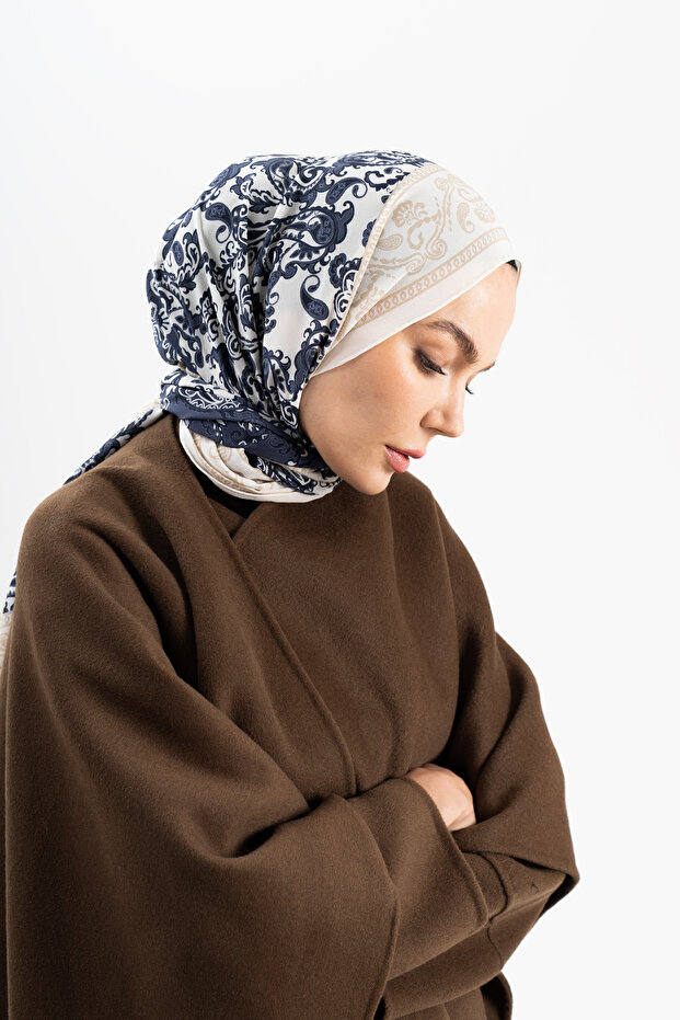 Paisley Krep İpek Şal
