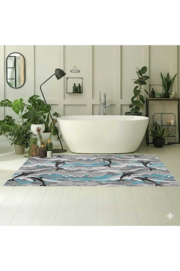 Bathroom Shower Non-Slip Hygienic Bath Mat Pvc.