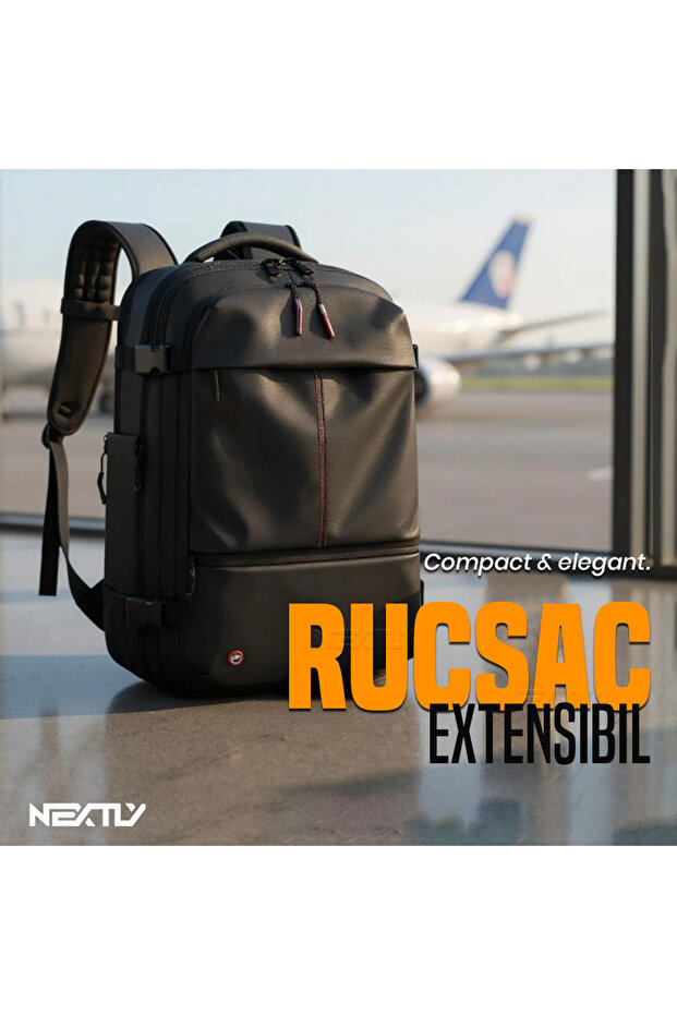 Expandable Vacuum Backpack NEXTLY, Multi-Compartment, Blue - 2