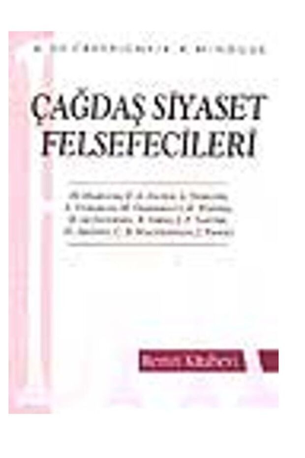 Çağdaş Siyaset Felsefecileri Remzi Kitapevi