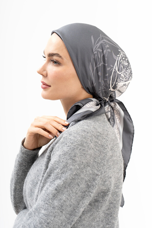Etnik Twill İpek Eşarp