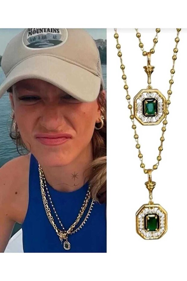 Çelik Gold Leyla Kolye - 1