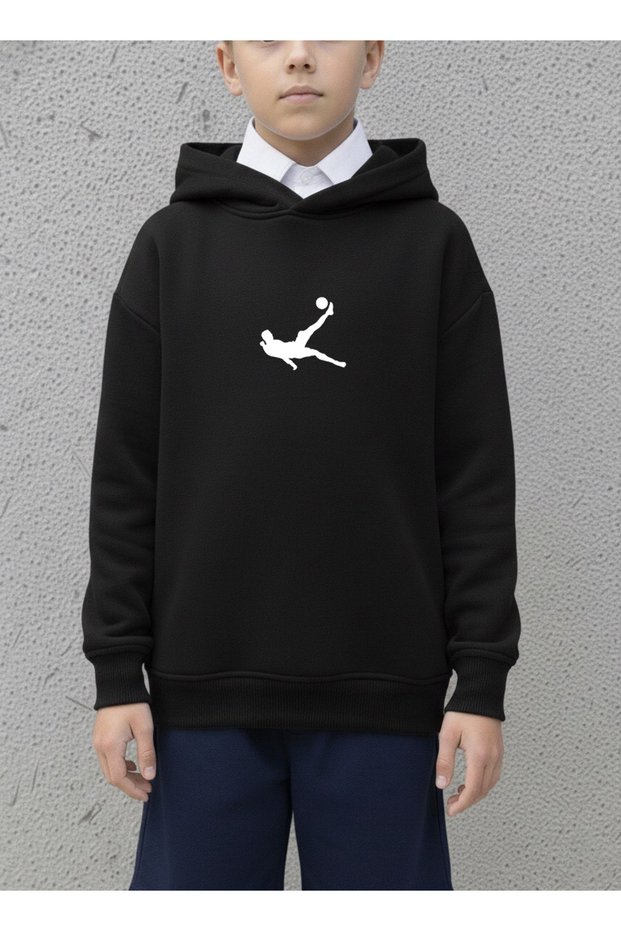 Sweatshirt (Oversize) Boys' 100% Cotton – Sert Şut Printed