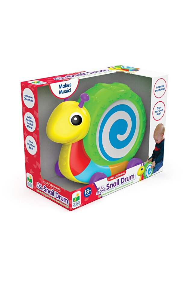 PLAY & LEARN! PULL ALONG SNAIL DRUM