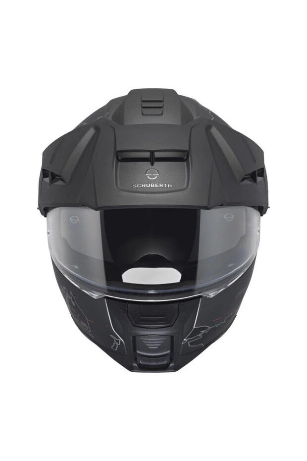 E2 Atlas Grey Çene Açılır Kask - 5