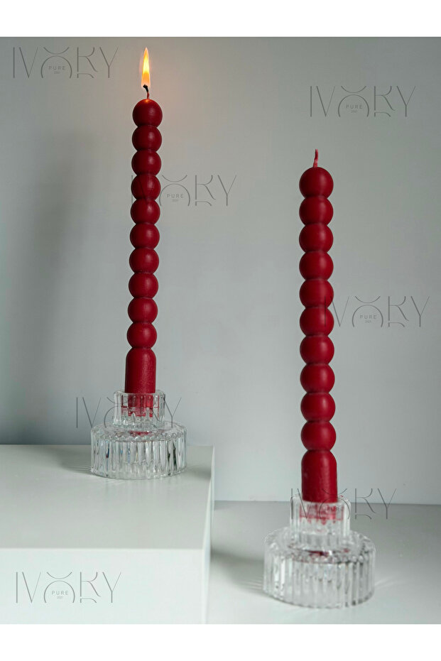 2'li Bubble Şamdan Mum - 1