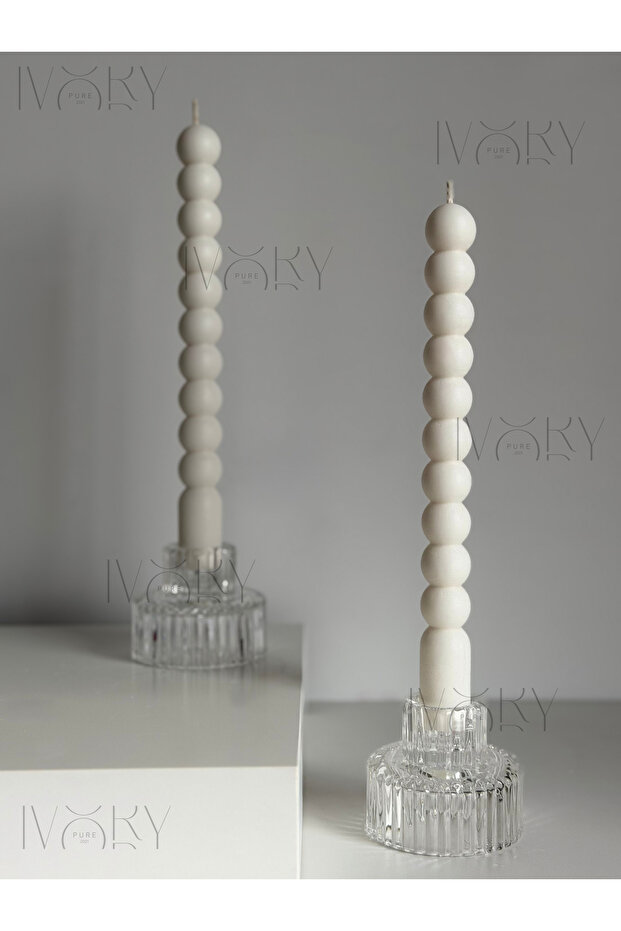 2'li Bubble Şamdan Mum - 1