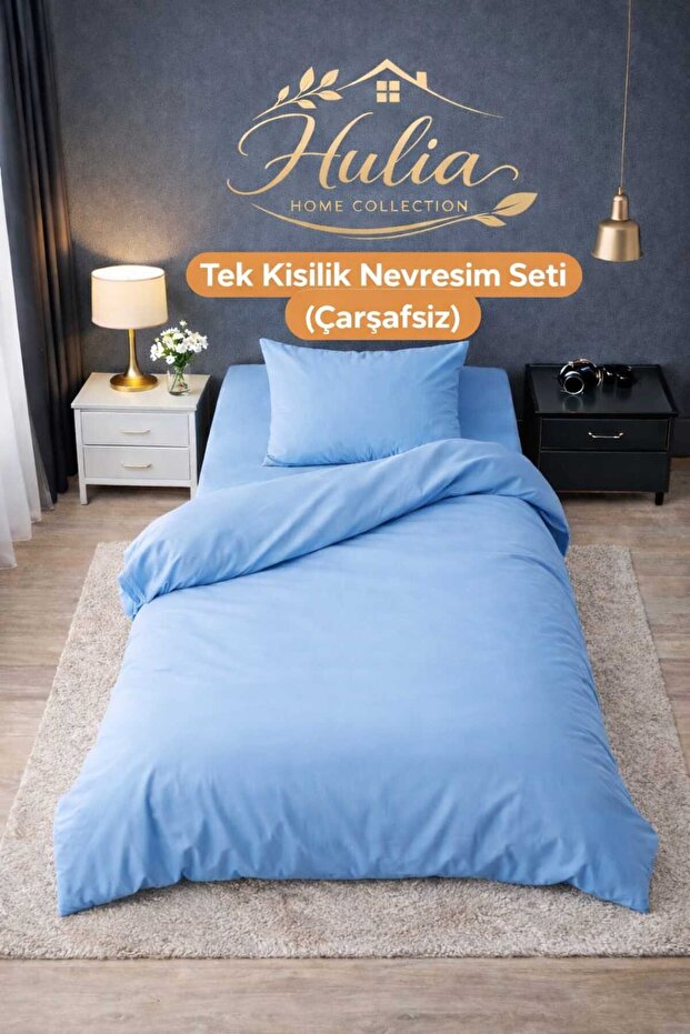 Duvet Cover Set Single Size Cotton Soft Textured (Duvet Cover+Pillowcase) Without Sheets