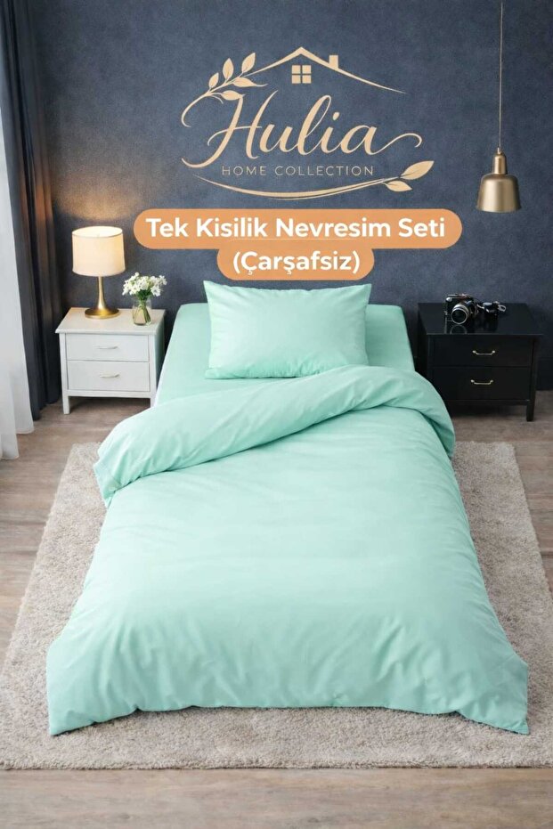 Duvet Cover Set Single Size Cotton Soft Textured (Duvet Cover+Pillowcase) Without Sheets