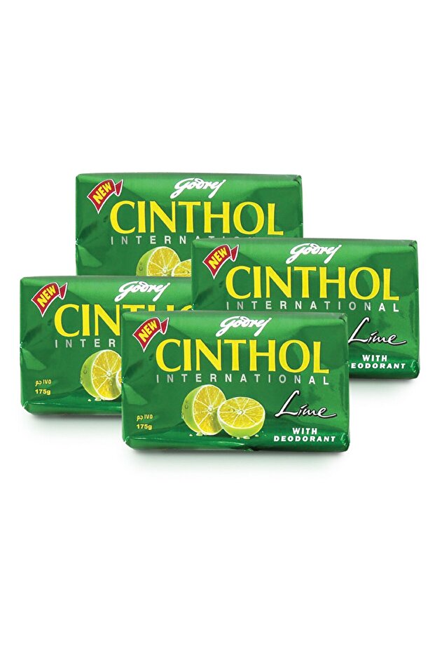 Lime Fresh Scent Cooling Antibacterial Deep Body Soap Bar (4x175g)