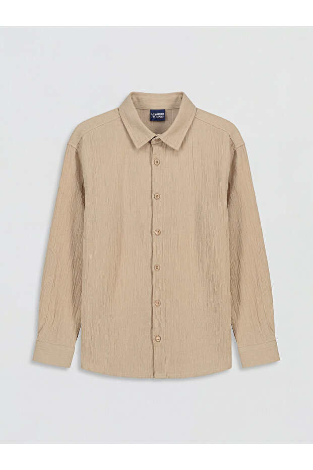Long Sleeve Boys' Poplin Shirt