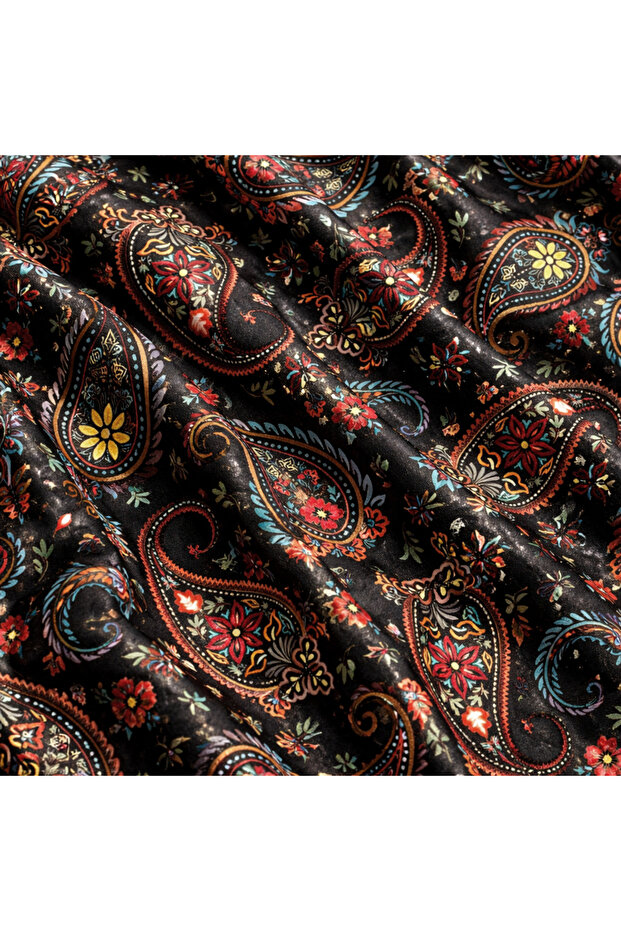 Shawl Patterned Dabil Fabric for Dresses, Shalwar Suits, Skirts, Blouses and Shirts, Draped 140X100Cm