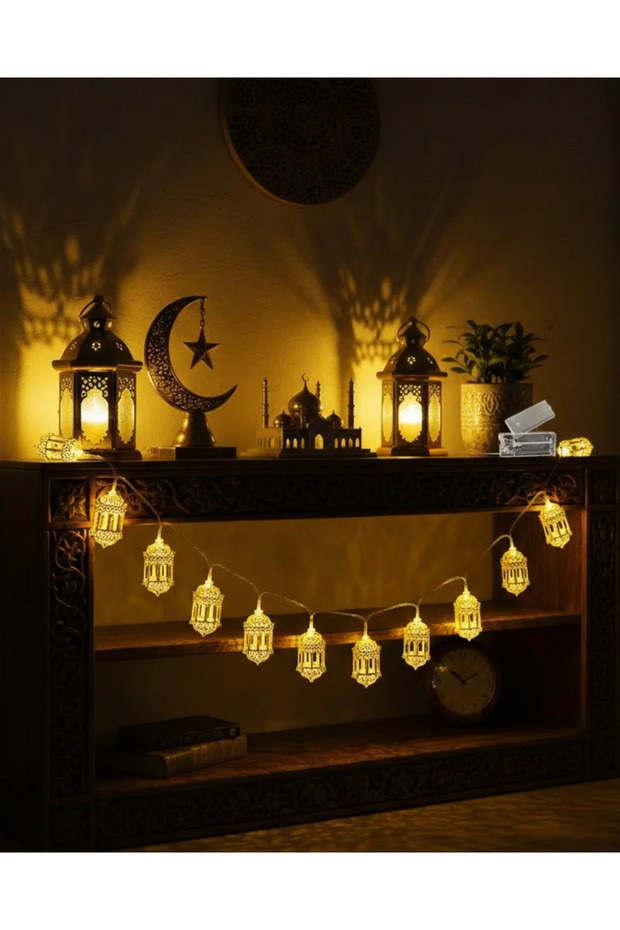فانوس رمضان بإضاءة LED - 5