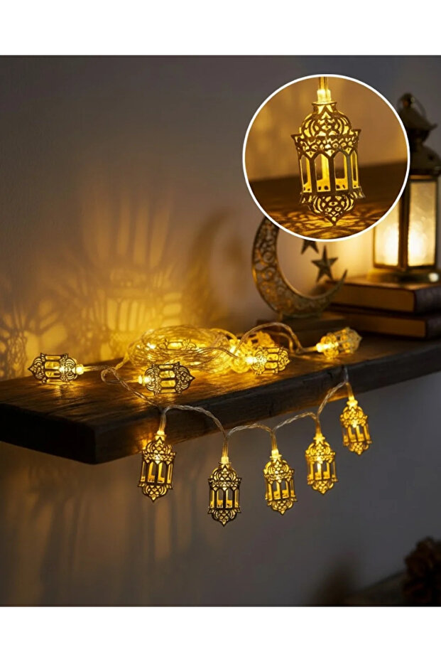 فانوس رمضان بإضاءة LED - 3