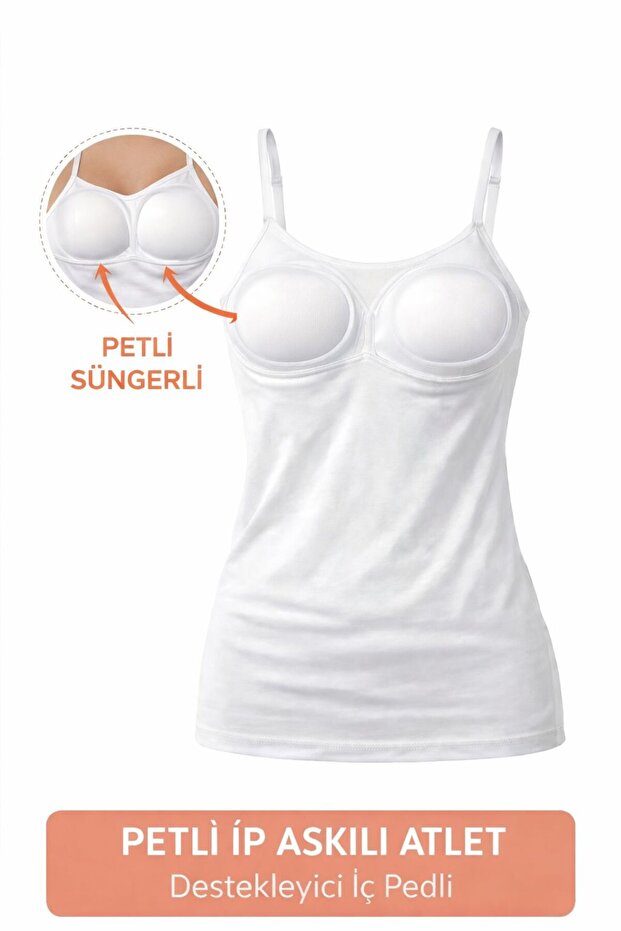 3-Piece Petli Rope Strap Undershirt - Basic with Supporting Sponge - 1