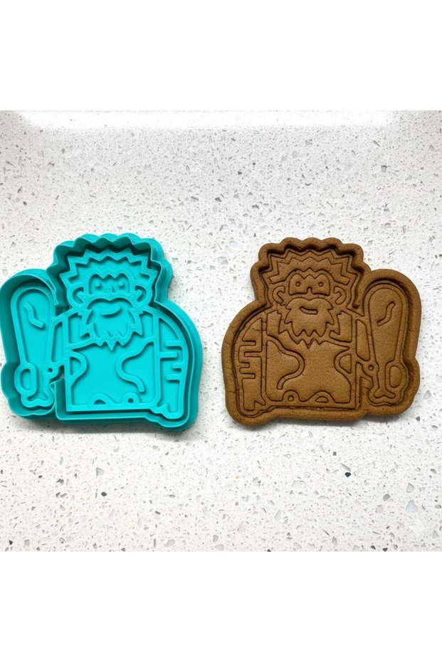 Primitive Man and His Stick Figured Cookie Mold | Prehistoric Stamp | Dough, Clay, and Sugar Dough