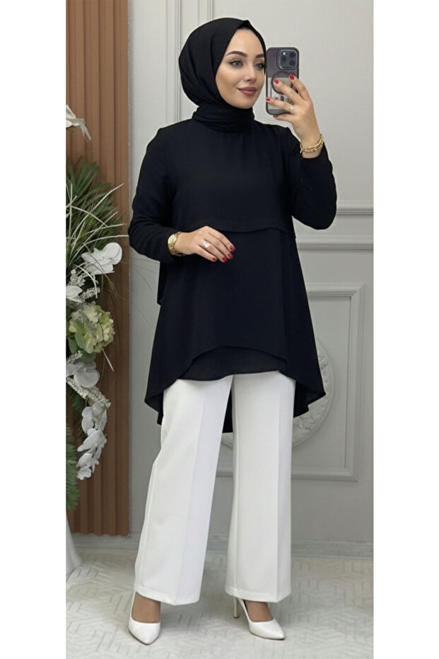 KREP KADIN TUNİK - 1